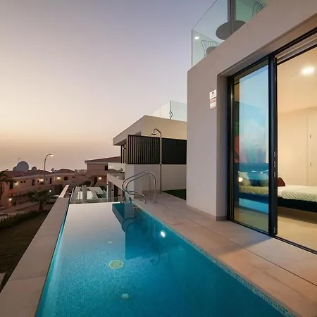 D With Priv, Heated Pool, Ocean View The View Tenerife Адехе
